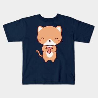 Cute Kawaii Kitten Cat Kids T-Shirt